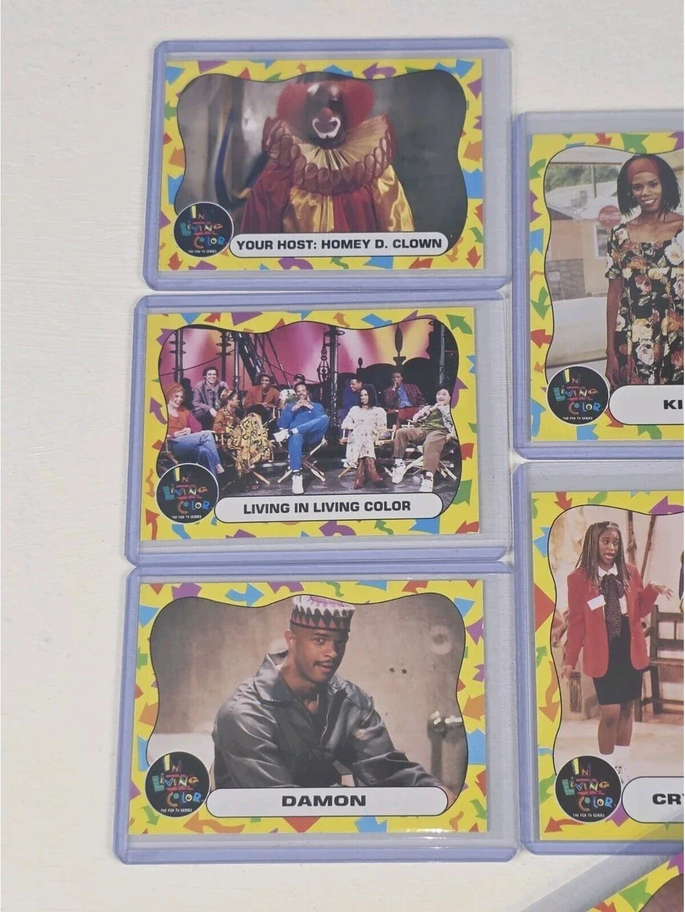 Lot Of 16 Vintage In Living Color TV Series BIG CARDS J-LO JIM CARREY ROOKIES!